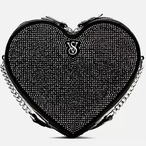 Victoria's Secret Black Heart Crossbody Bag